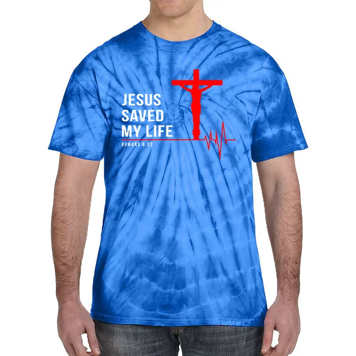 Christian Group Gift Jesus Saved My Life Holy Week Bible Funny Gift Tie-Dye T-Shirt