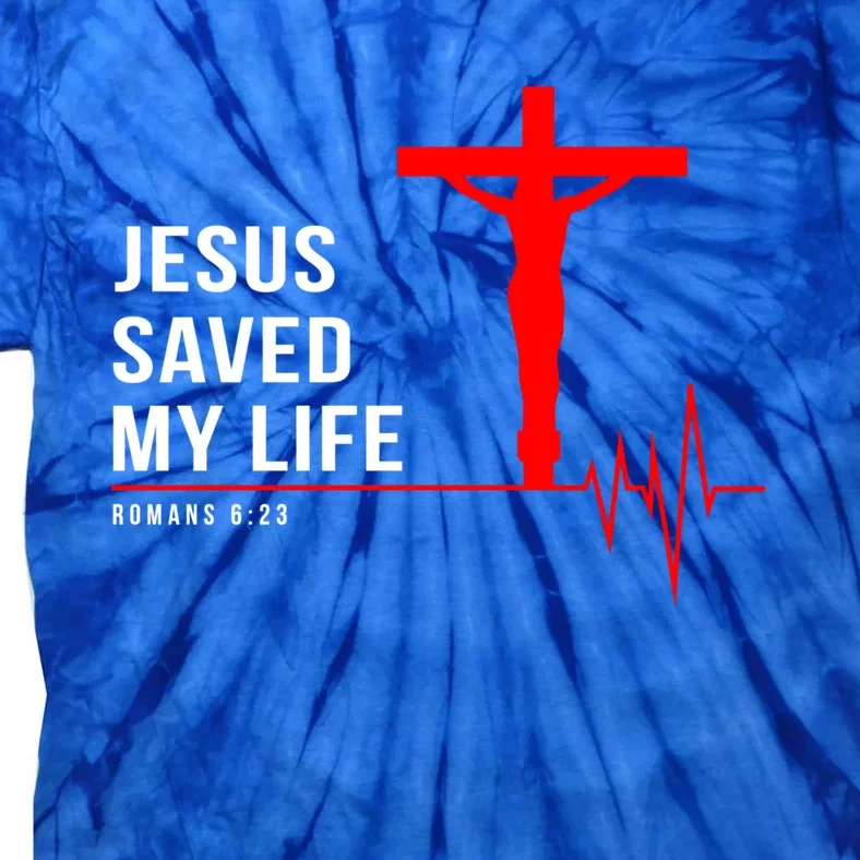 Christian Group Gift Jesus Saved My Life Holy Week Bible Funny Gift Tie-Dye T-Shirt