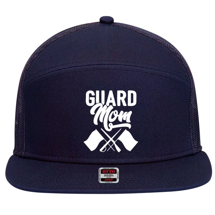 Color Guard Gift Guard Mom Colorguard Mother Gift 7 Panel Mesh Trucker Snapback Hat