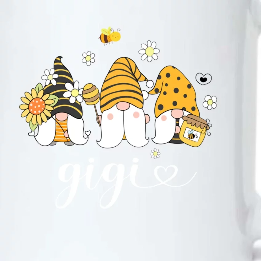 Cute Gigi Gnomes With Bees And Sunflower Country Style Gift Black Color Changing Mug