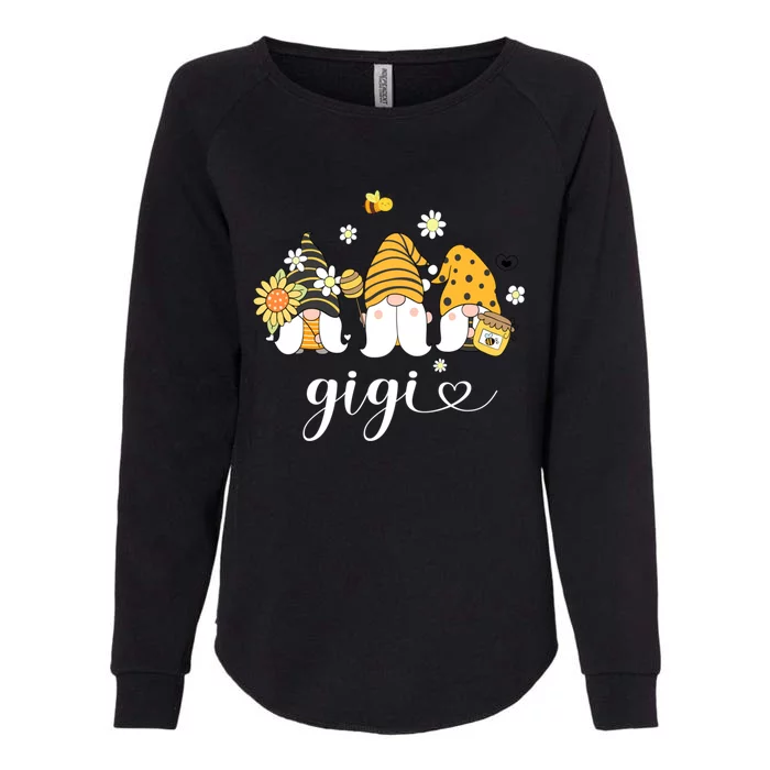 Cute Gigi Gnomes With Bees And Sunflower Country Style Gift Womens California Wash Sweatshirt