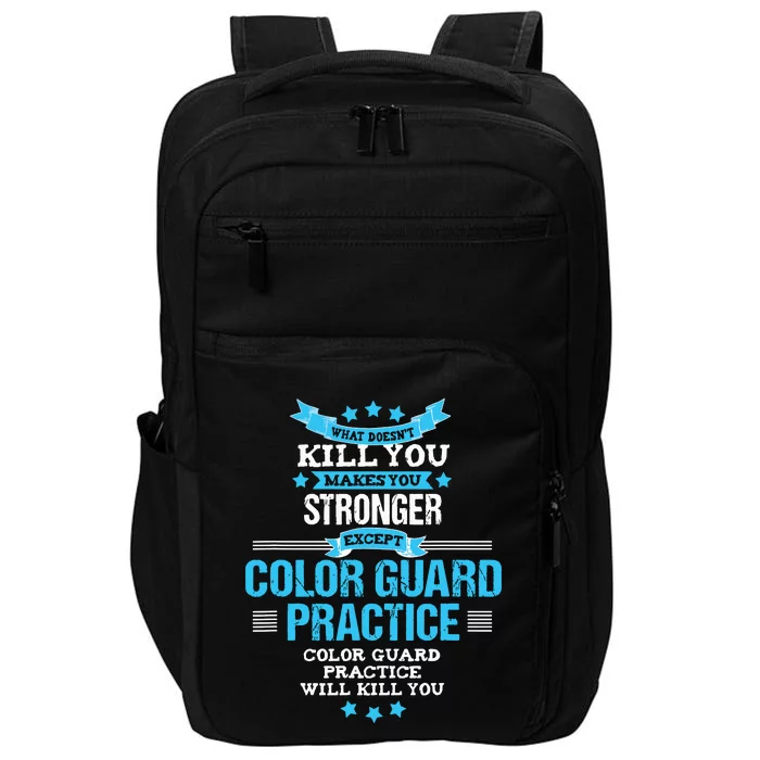 Color Guard Gift Funny Marching Band Flags Impact Tech Backpack