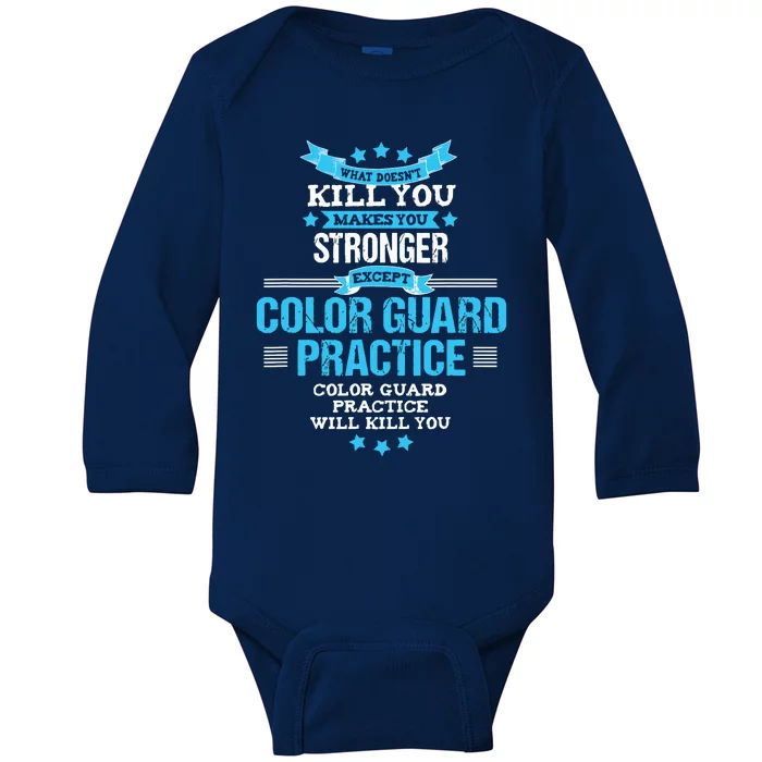 Color Guard Gift Funny Marching Band Flags Baby Long Sleeve Bodysuit