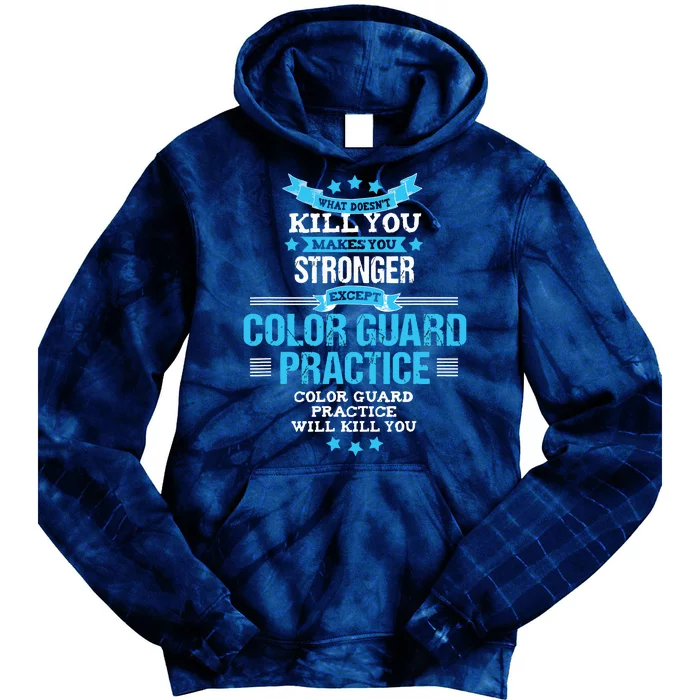 Color Guard Gift Funny Marching Band Flags Tie Dye Hoodie