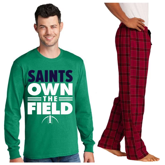 Cedar Grove High School Own The Field Long Sleeve Pajama Set