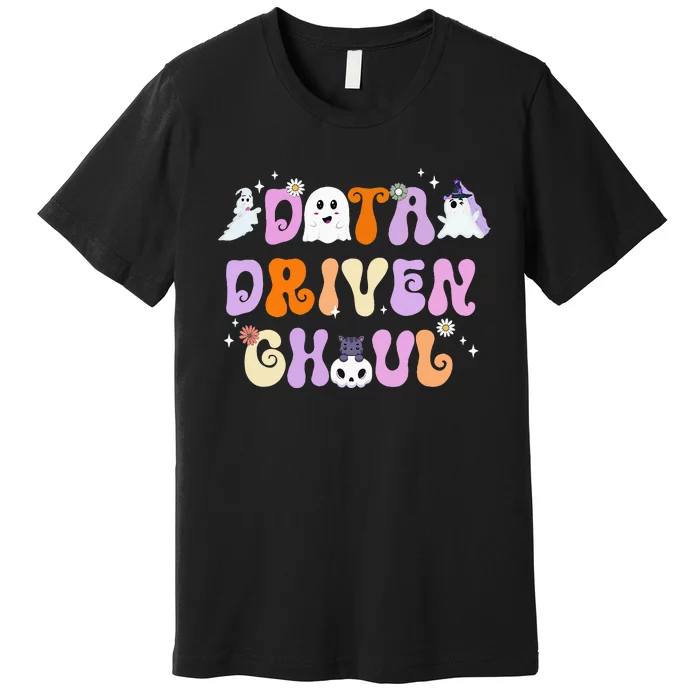 Cute Ghosts Halloween ABA Behavior Therapy Data Driven Ghoul Premium T-Shirt