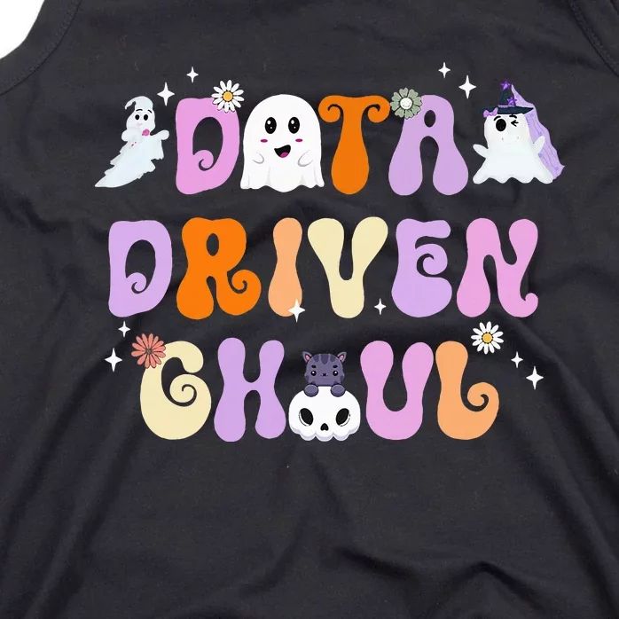 Cute Ghosts Halloween ABA Behavior Therapy Data Driven Ghoul Tank Top