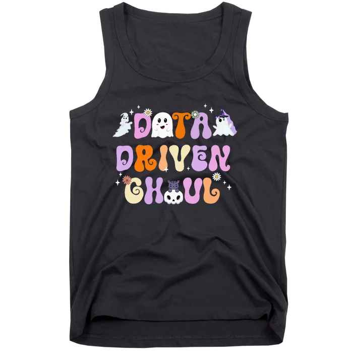 Cute Ghosts Halloween ABA Behavior Therapy Data Driven Ghoul Tank Top