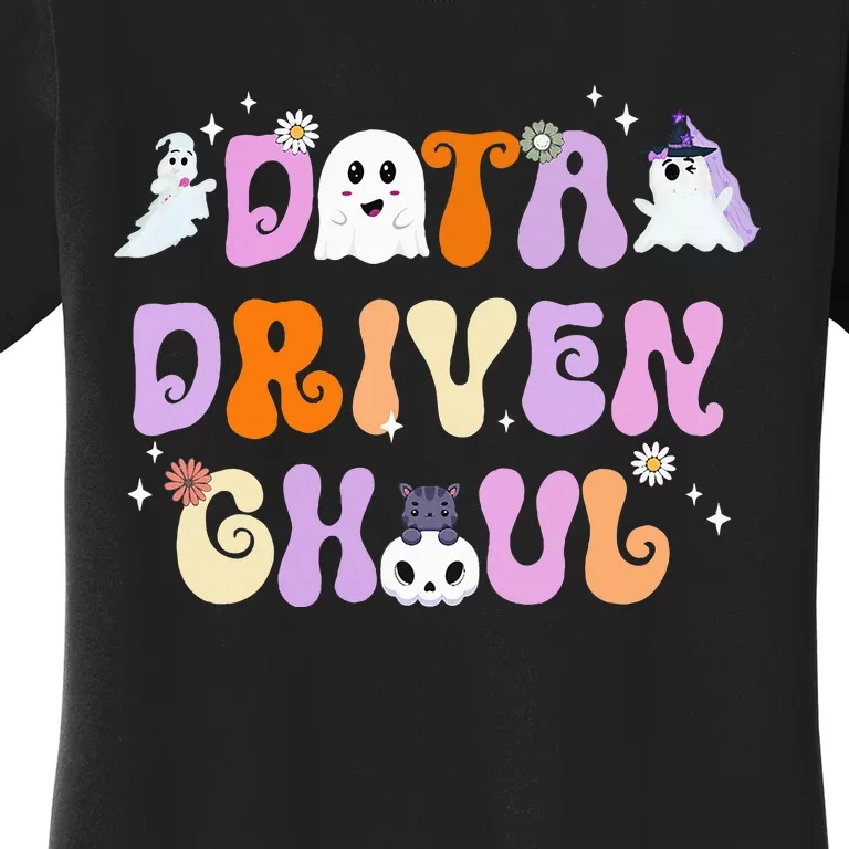 Cute Ghosts Halloween ABA Behavior Therapy Data Driven Ghoul Women's T-Shirt