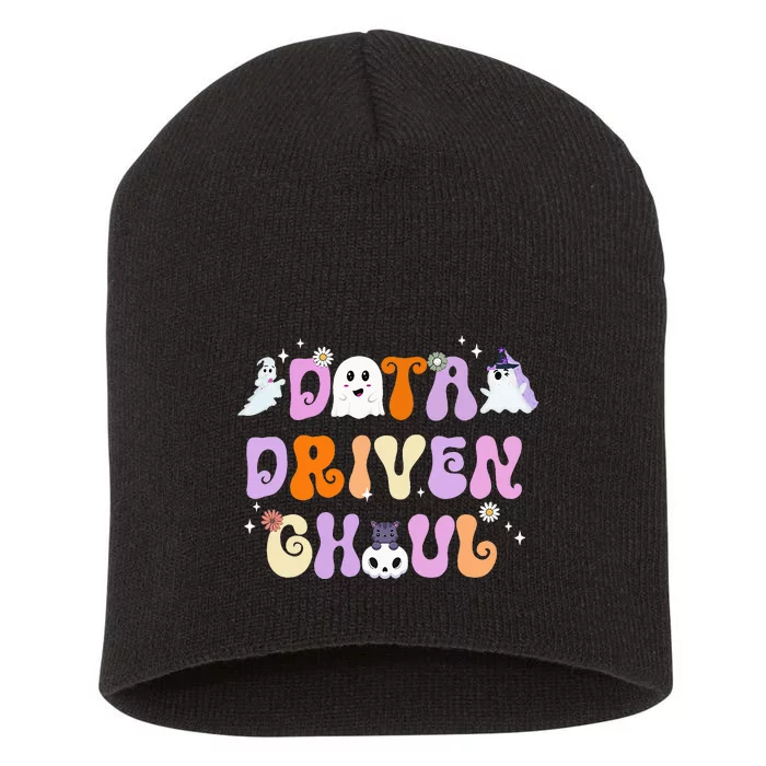 Cute Ghosts Halloween ABA Behavior Therapy Data Driven Ghoul Short Acrylic Beanie