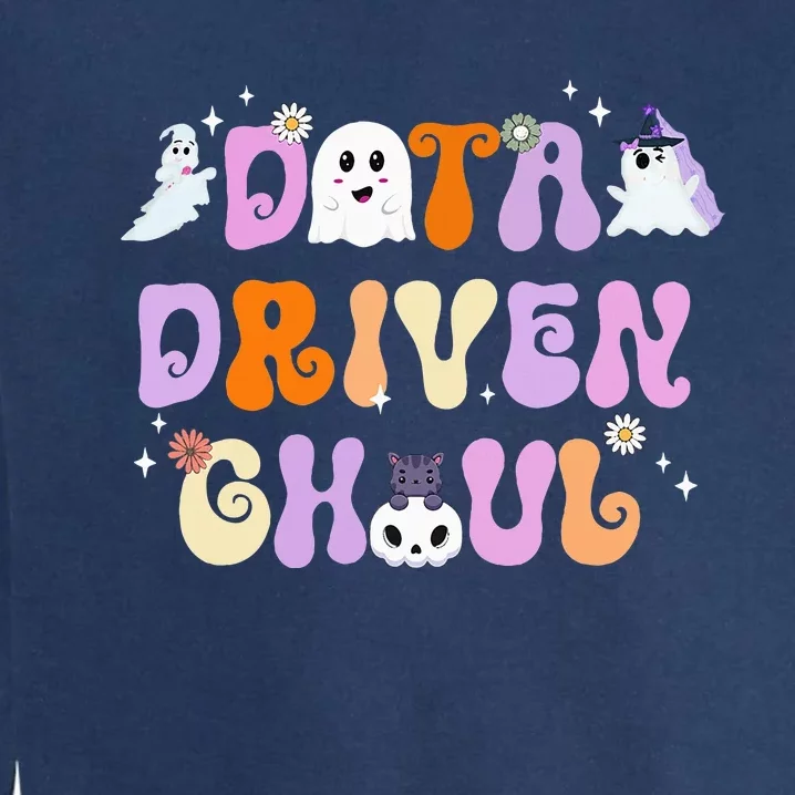 Cute Ghosts Halloween ABA Behavior Therapy Data Driven Ghoul Garment-Dyed Sweatshirt