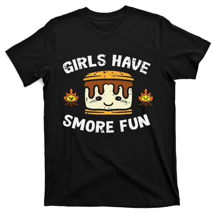 Camping Girl Have Smore Fun Camper T-Shirt