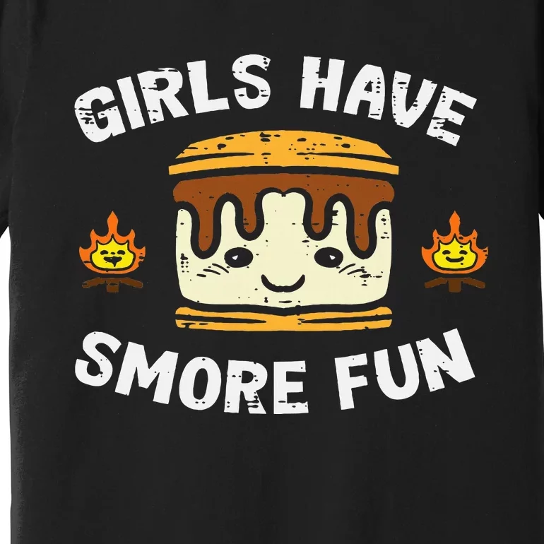 Camping Girl Have Smore Fun Camper Premium T-Shirt