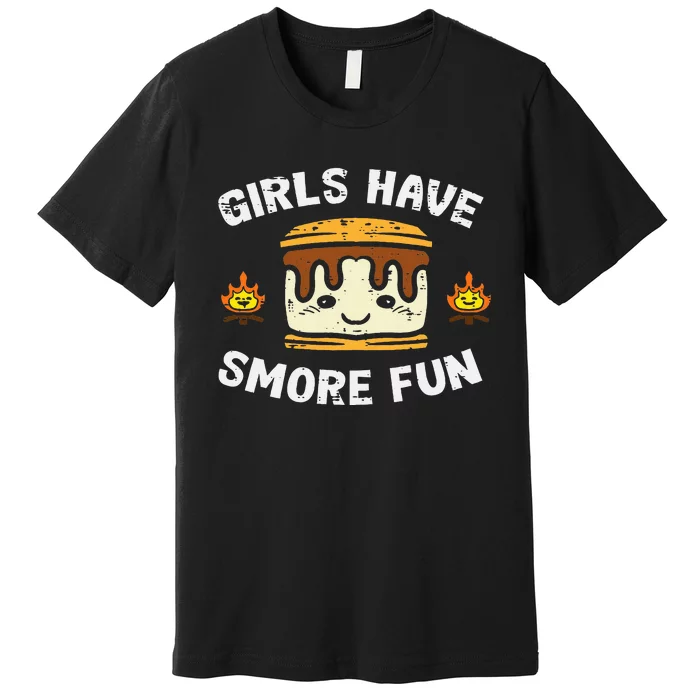 Camping Girl Have Smore Fun Camper Premium T-Shirt