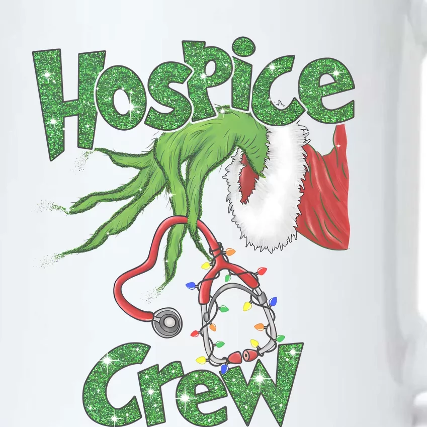 Christmas Grinchmas Hospice Crew Holiday Season Black Color Changing Mug