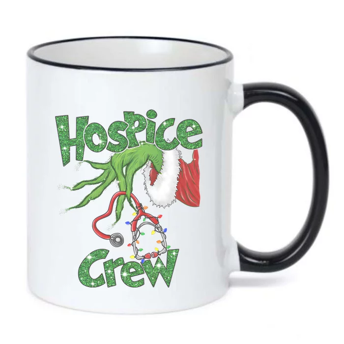 Christmas Grinchmas Hospice Crew Holiday Season Black Color Changing Mug