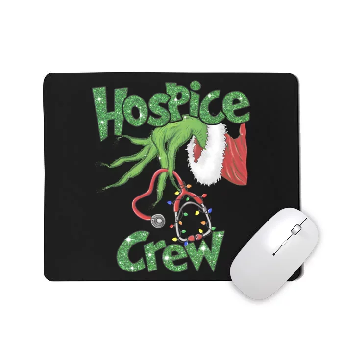 Christmas Grinchmas Hospice Crew Holiday Season Mousepad