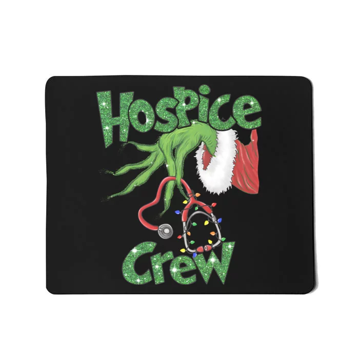 Christmas Grinchmas Hospice Crew Holiday Season Mousepad