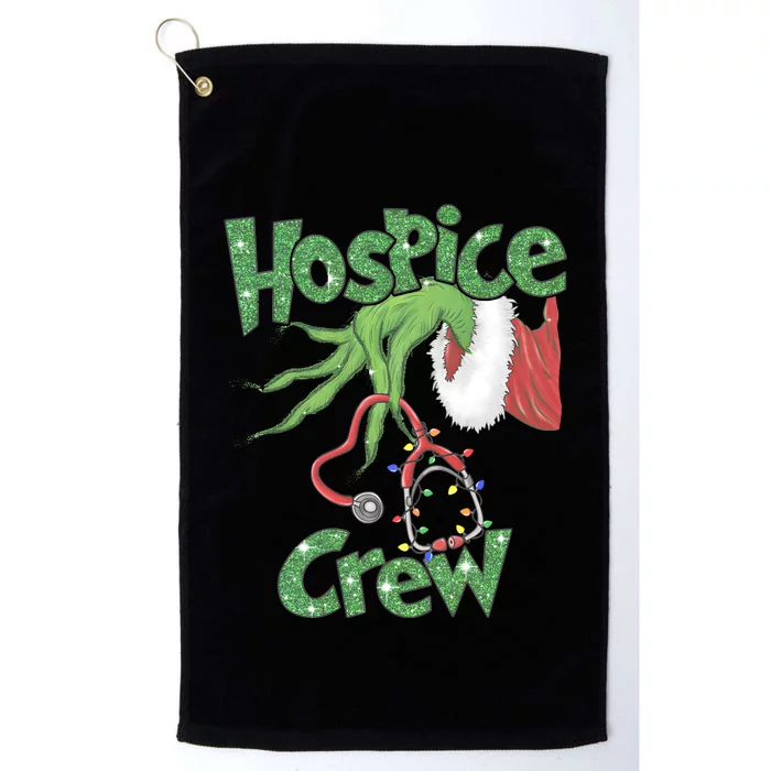 Christmas Grinchmas Hospice Crew Holiday Season Platinum Collection Golf Towel