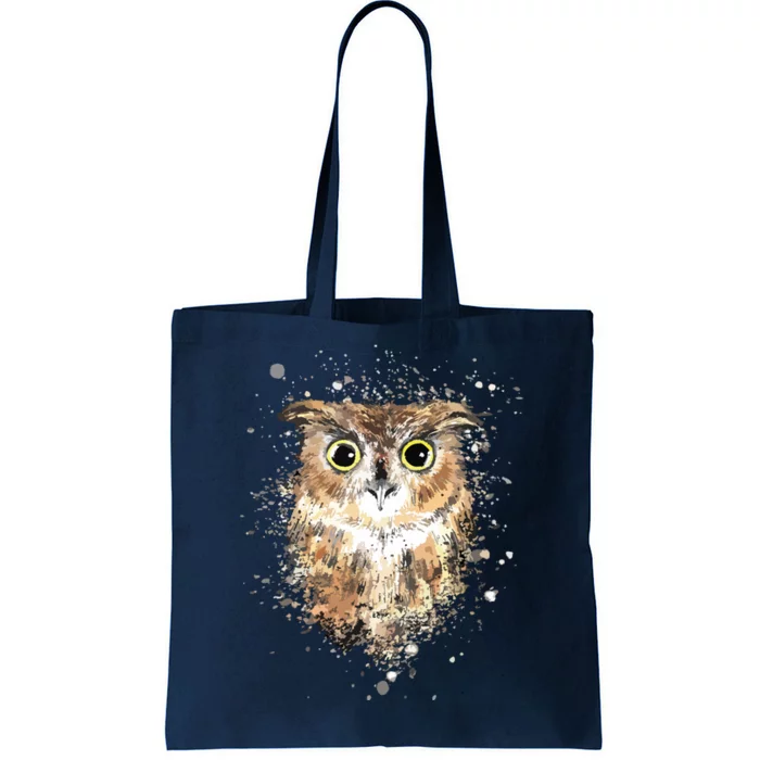 Cute Great Horned Owls Artistic Tees For Women Men Tote Bag