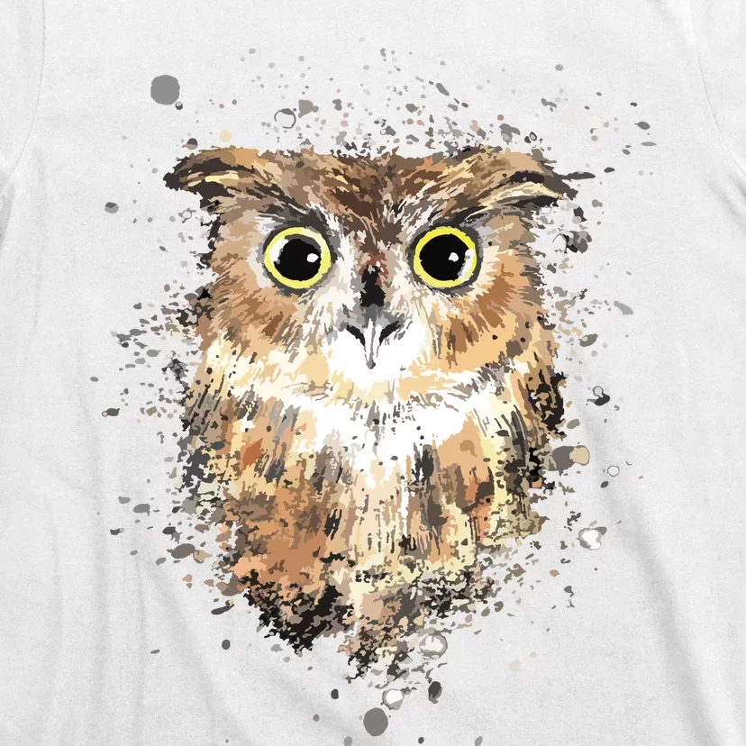 Cute Great Horned Owls Artistic Tees For Women Men T-Shirt