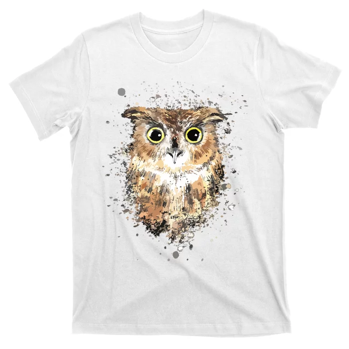 Cute Great Horned Owls Artistic Tees For Women Men T-Shirt