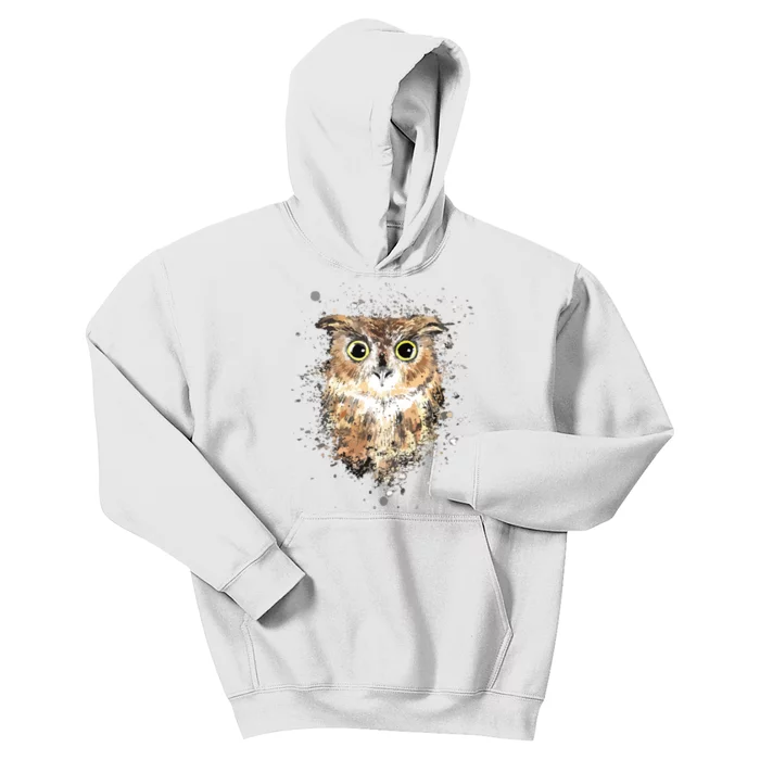 Cute Great Horned Owls Artistic Tees For Women Men Kids Hoodie