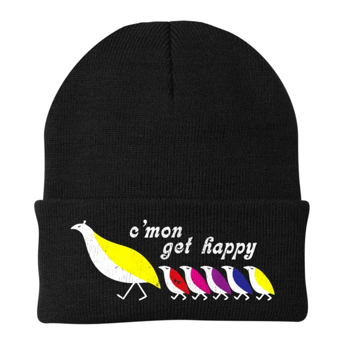 CMon Get Happy Encouraging Positive Quote Knit Cap Winter Beanie