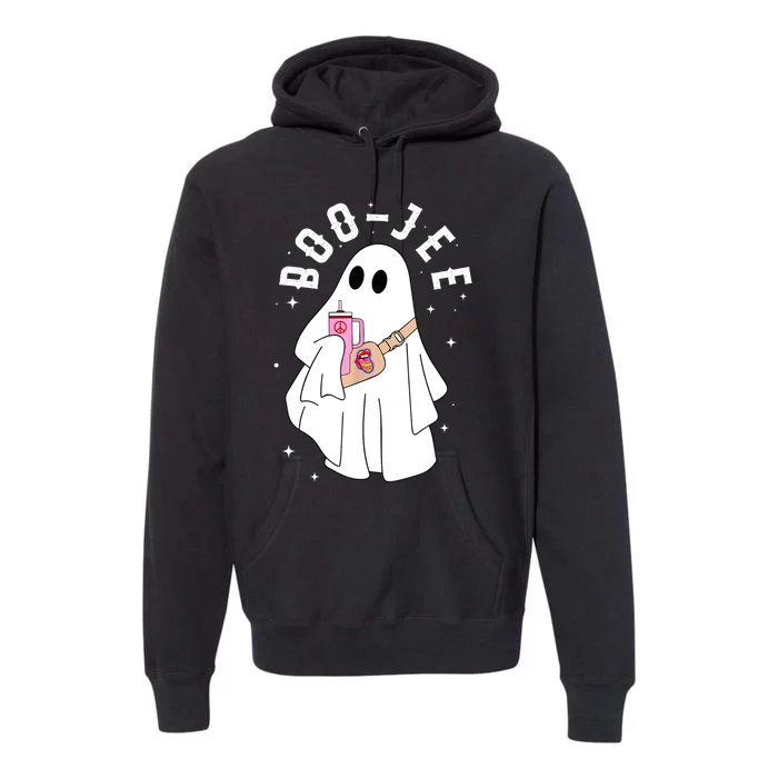 Cute Ghost Halloween Costume Boujee BooJee Spooky Season Premium Hoodie