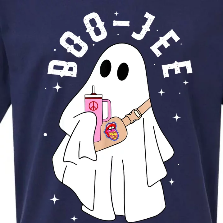 Cute Ghost Halloween Costume Boujee BooJee Spooky Season Sueded Cloud Jersey T-Shirt