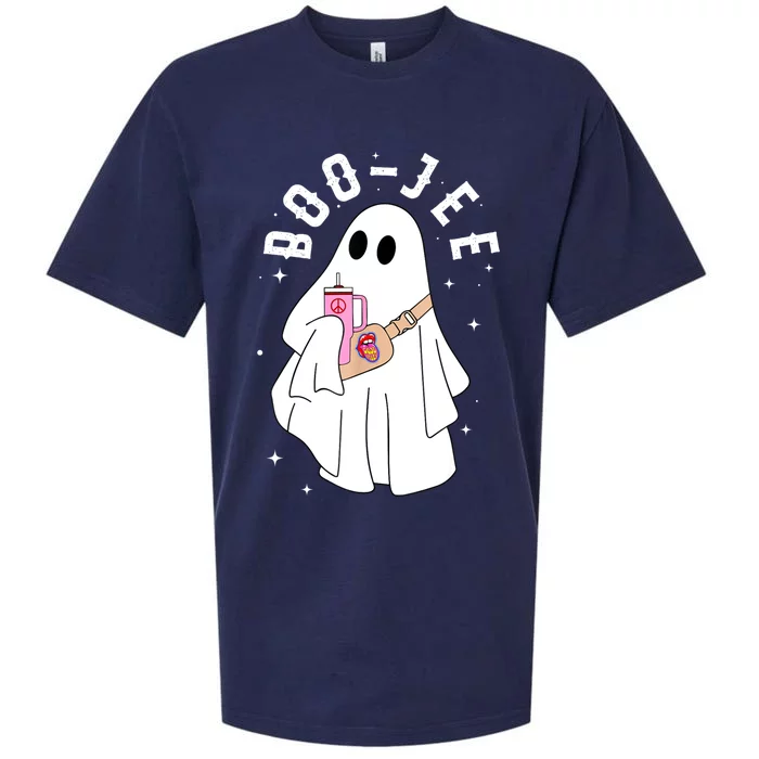 Cute Ghost Halloween Costume Boujee BooJee Spooky Season Sueded Cloud Jersey T-Shirt