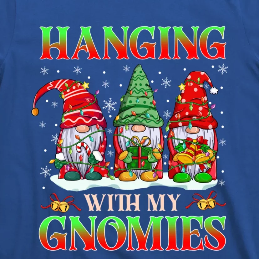 Christmas Gnome Hanging With My Gnomies Family Pajamas Xmas Gift T-Shirt