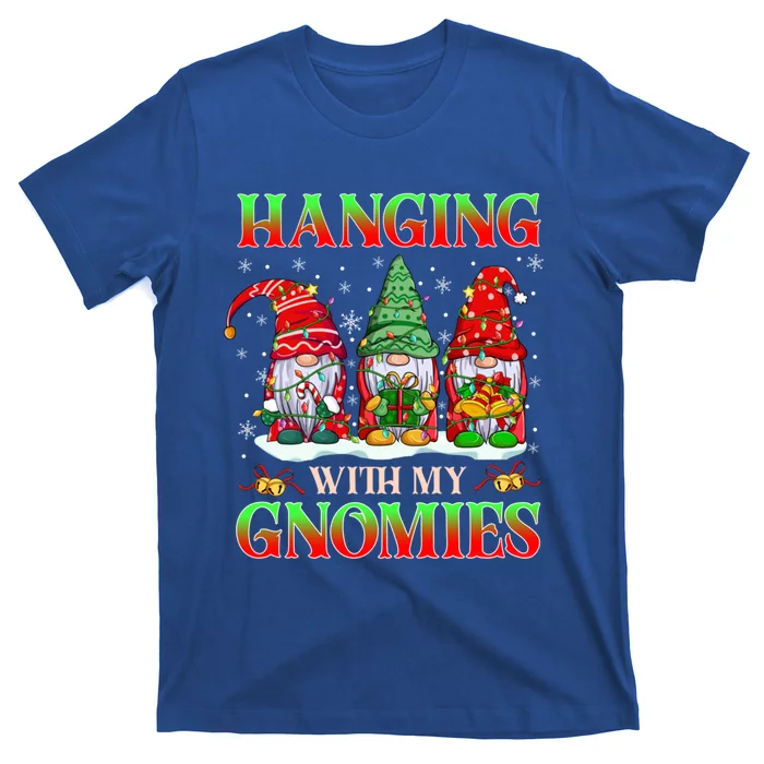 Christmas Gnome Hanging With My Gnomies Family Pajamas Xmas Gift T-Shirt