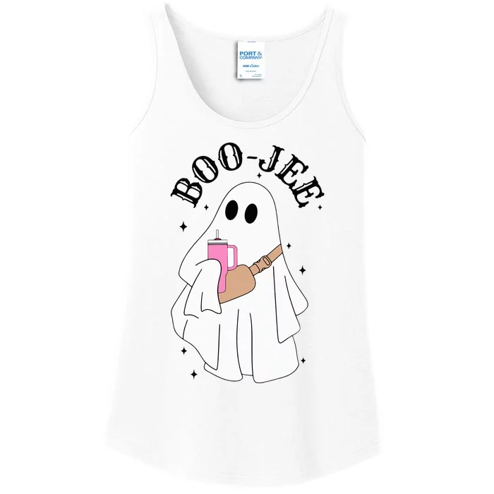 Cute Ghost Halloween Costume Boujee BooJee Spooky Season Ladies Essential Tank