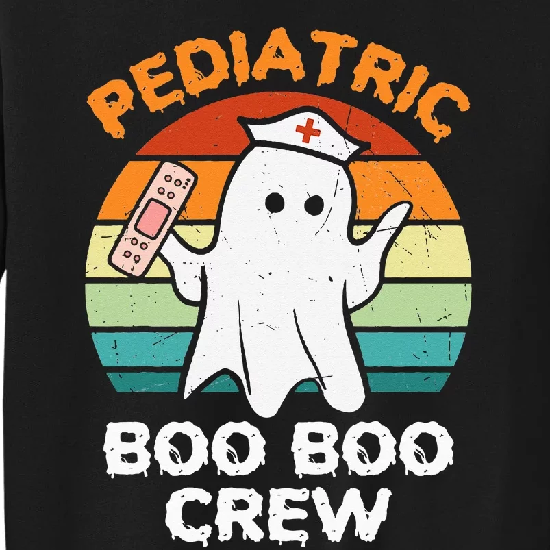 Cute Ghost Halloween Pediatric RN Nurse Boo Boo Crew Sweatshirt