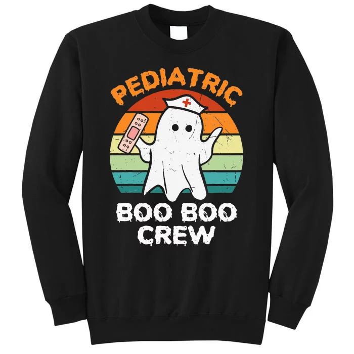 Cute Ghost Halloween Pediatric RN Nurse Boo Boo Crew Sweatshirt