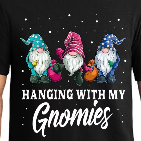 Christmas Gifts Hanging With My Gnomies Funny Garden Gnome Pajama Set