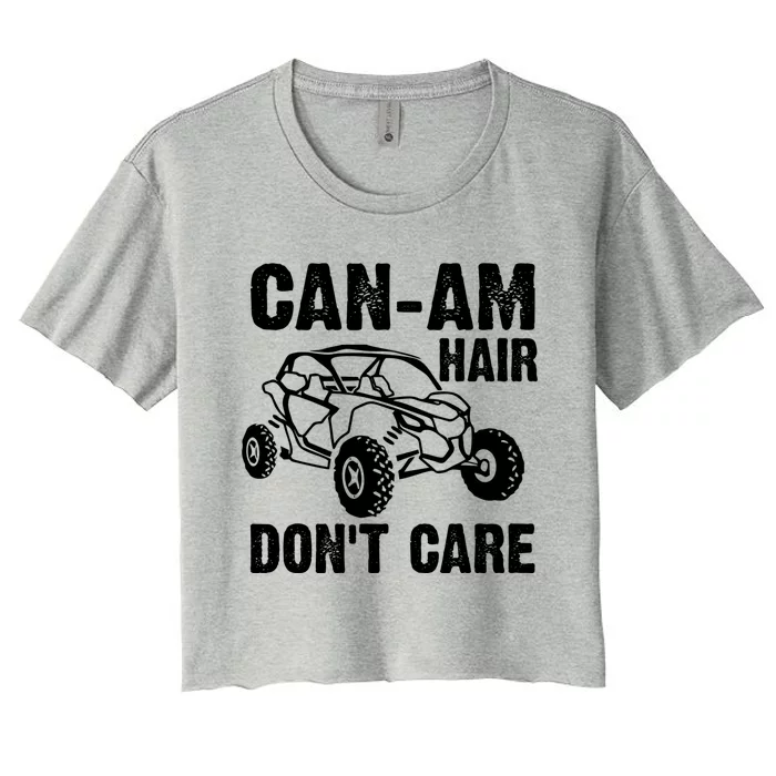 Canfunny Giftam Hair Don`t Care Gift Women's Crop Top Tee