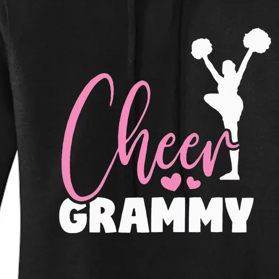 Cheer Grammy Heart Funny Cheerleader Women's Pullover Hoodie