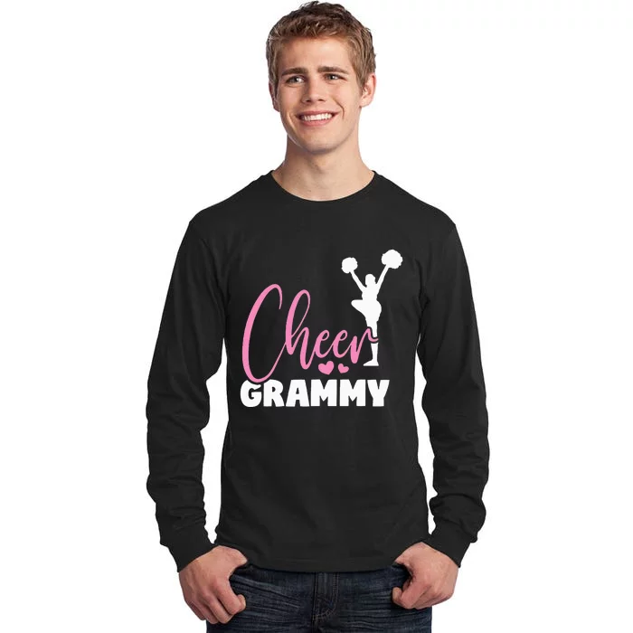 Cheer Grammy Heart Funny Cheerleader Tall Long Sleeve T-Shirt