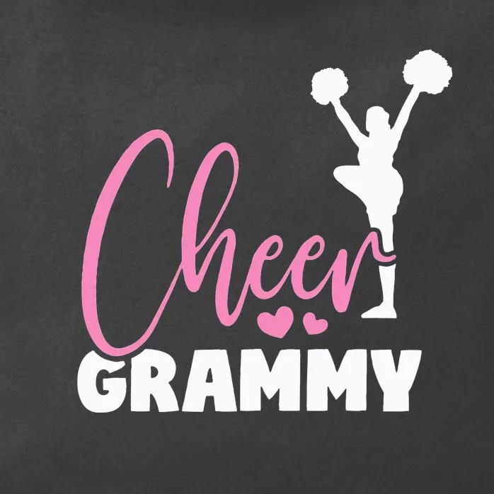 Cheer Grammy Heart Funny Cheerleader Zip Tote Bag