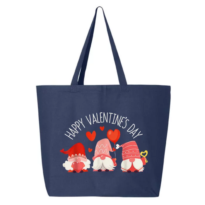 Cute Gnomes Heart Love Happy Valentines Day Matching Family 25L Jumbo Tote