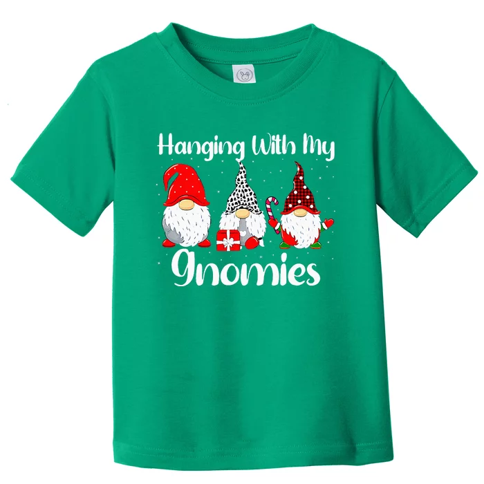 Christmas Gnome Hanging With My Gnomies Family Pajamas Toddler T-Shirt