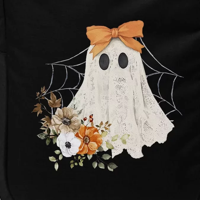 Coquette Ghost Halloween Flower Ghost Spooky Lace Ghost Gift Impact Tech Backpack