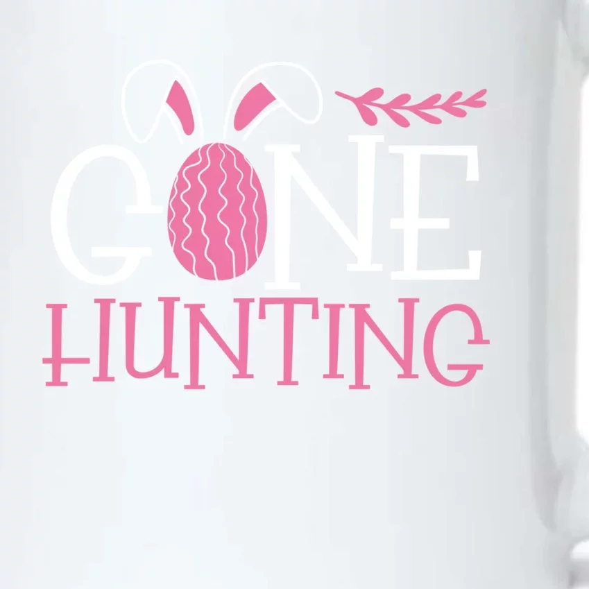 Cute Gone Hunting Easter Egg Bunny Graphic Gift Black Color Changing Mug