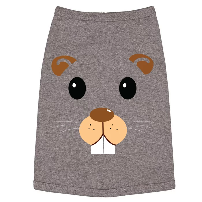 Cute Groundhog Head Face Shirts Groundhog Day Doggie Tank