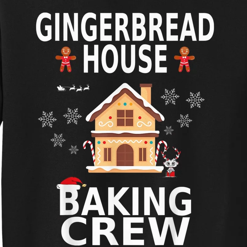 Christmas Gingerbread House Baking Crew Pajamas Matching Kid Tall Sweatshirt