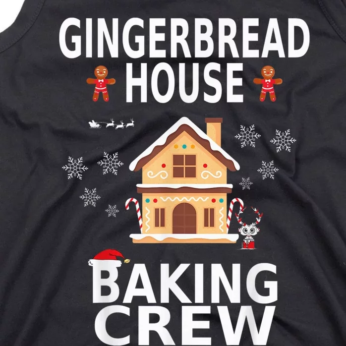 Christmas Gingerbread House Baking Crew Pajamas Matching Kid Tank Top