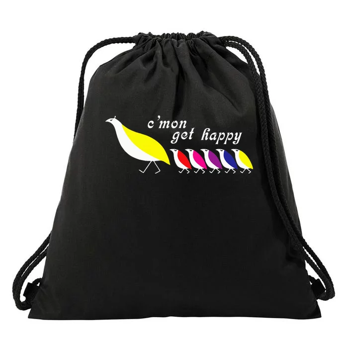 CMon Get Happy Drawstring Bag