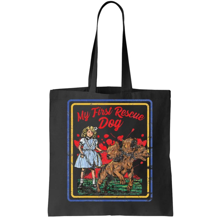 Child Game Horror Dark Humor My First Rescue Dog Tote Bag